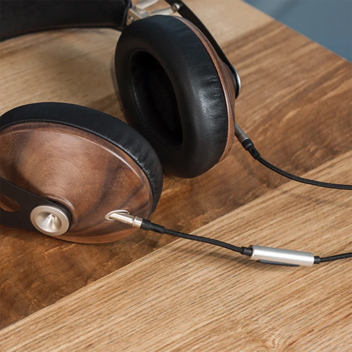 Meze Audio Mono 3.5mm 99 Series Silver Standard Headphone Cable with Microphone - 3.9 ft.
