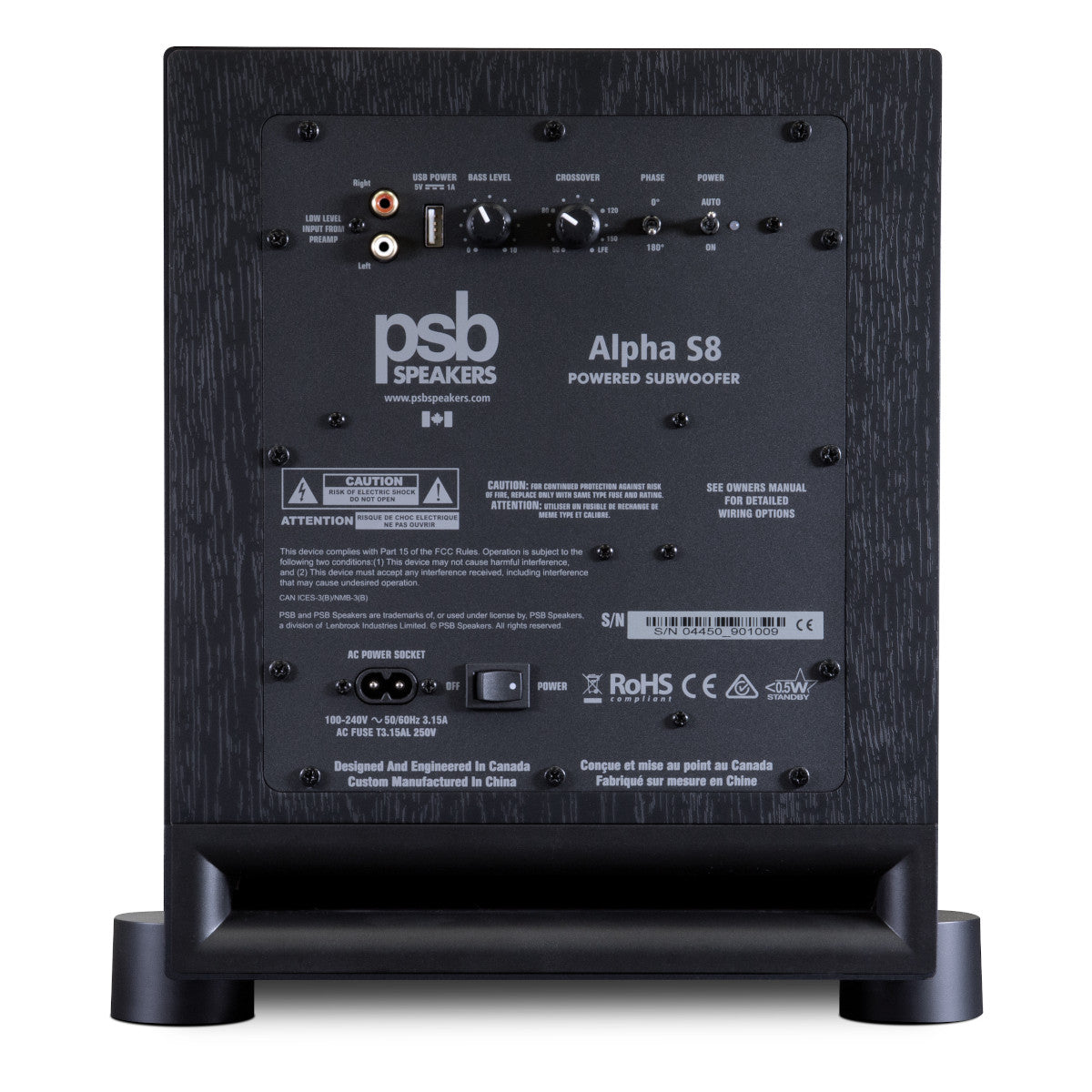 PSB Alpha Sub 8 150W 8" Subwoofer
