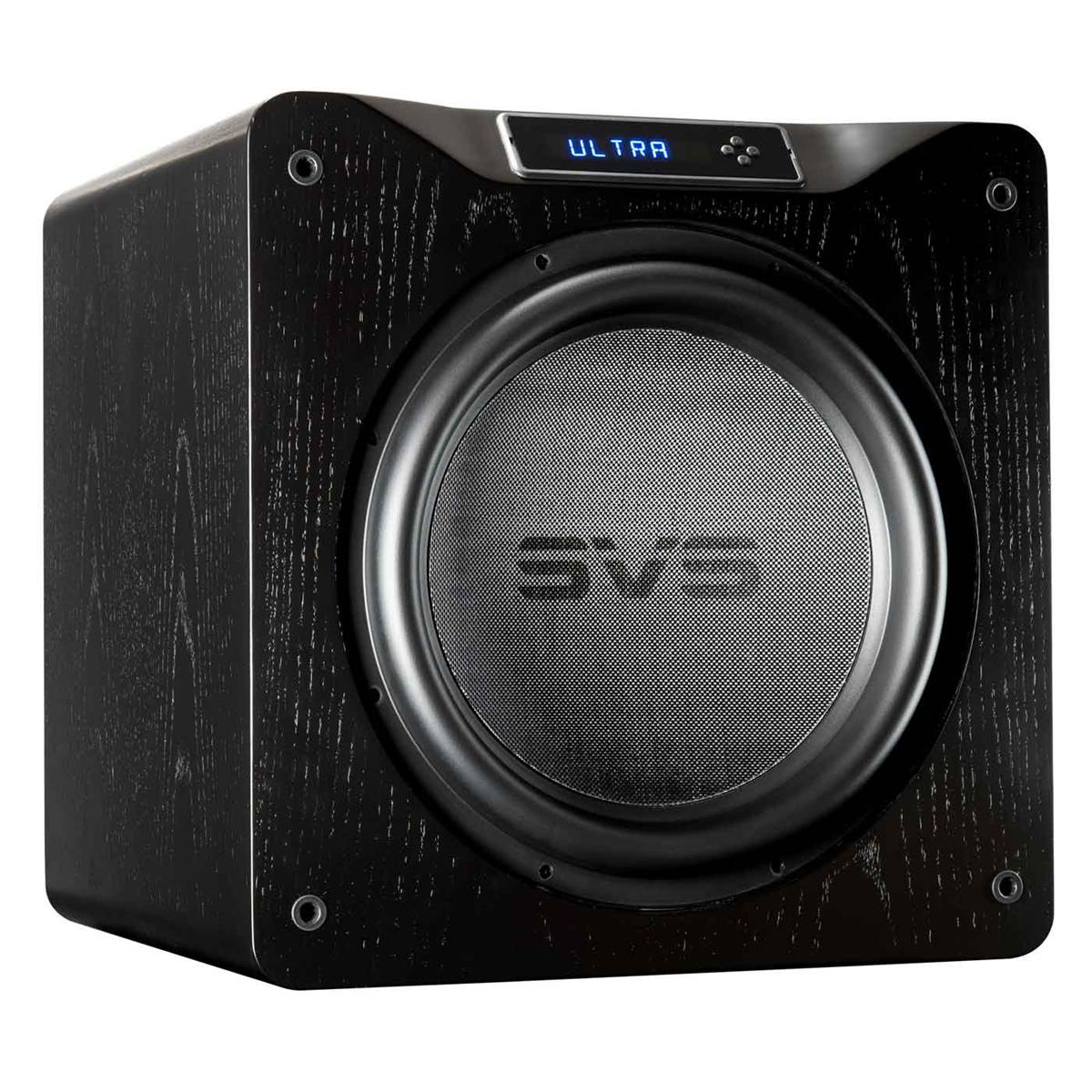 SVS SB16-Ultra 1500 Watt DSP Controlled 16" Subwoofers - Pair (Black Oak Veneer)