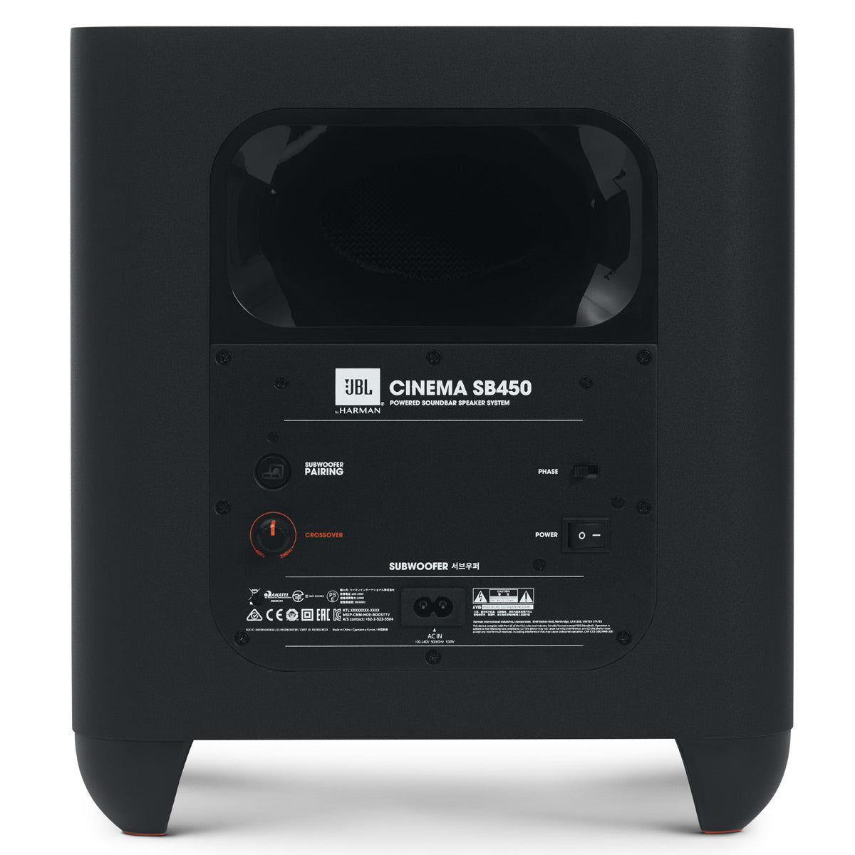 JBL Cinema SB 450 4K Ultra-HD Soundbar with Wireless Subwoofer (Black)