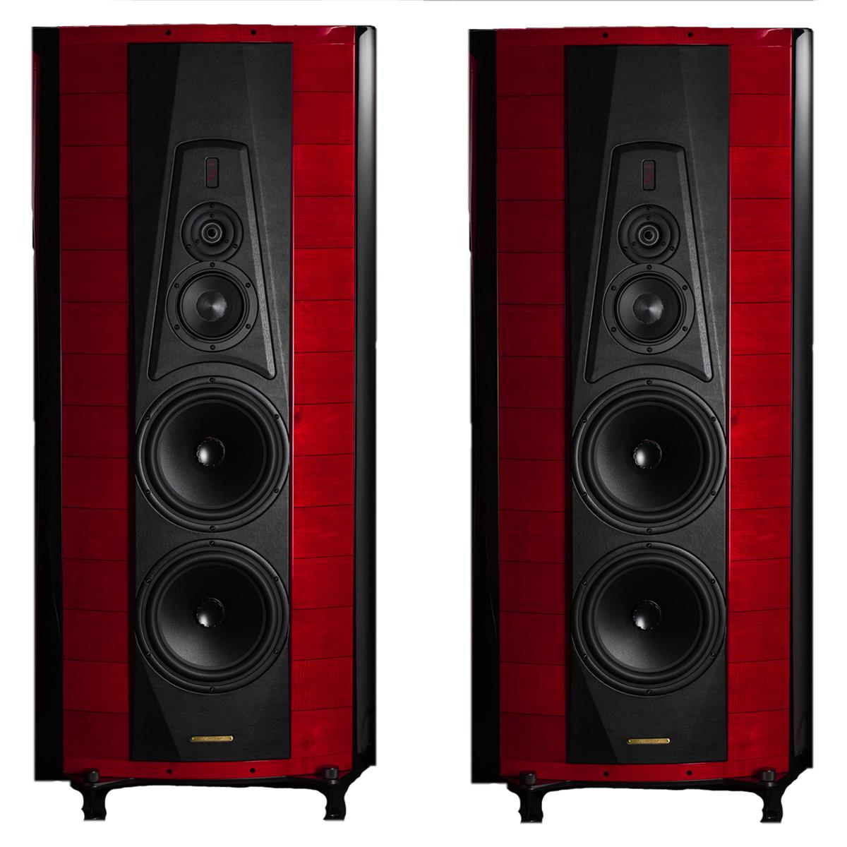 Sonus faber Stradivari Floorstanding Speakers - Pair (Red High Gloss)