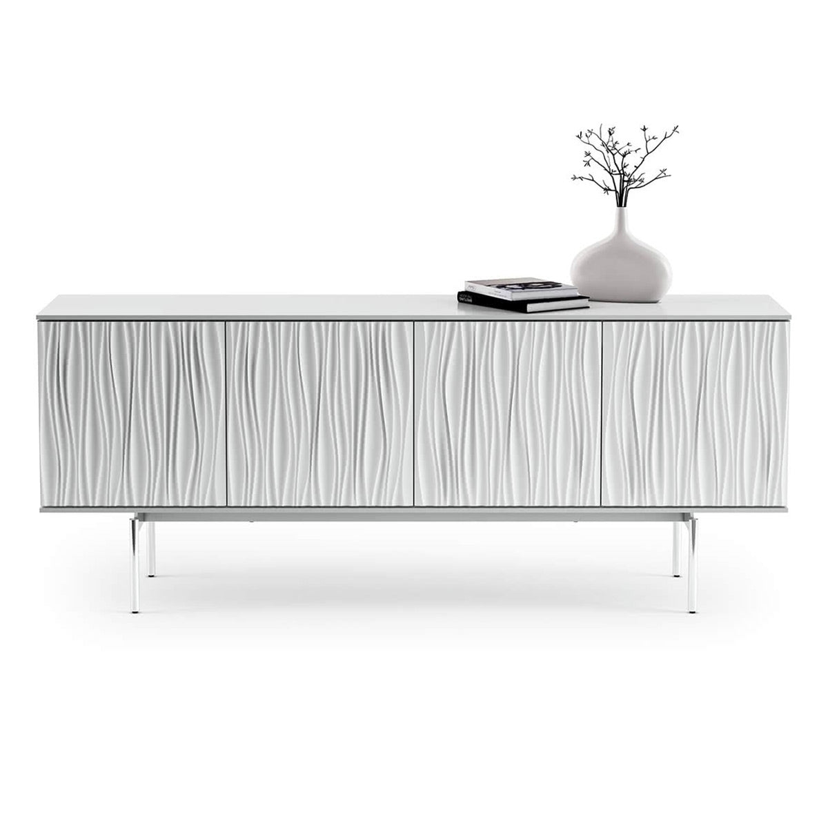 BDI Tanami 7109 4-Door Storage Credenza (Satin White)