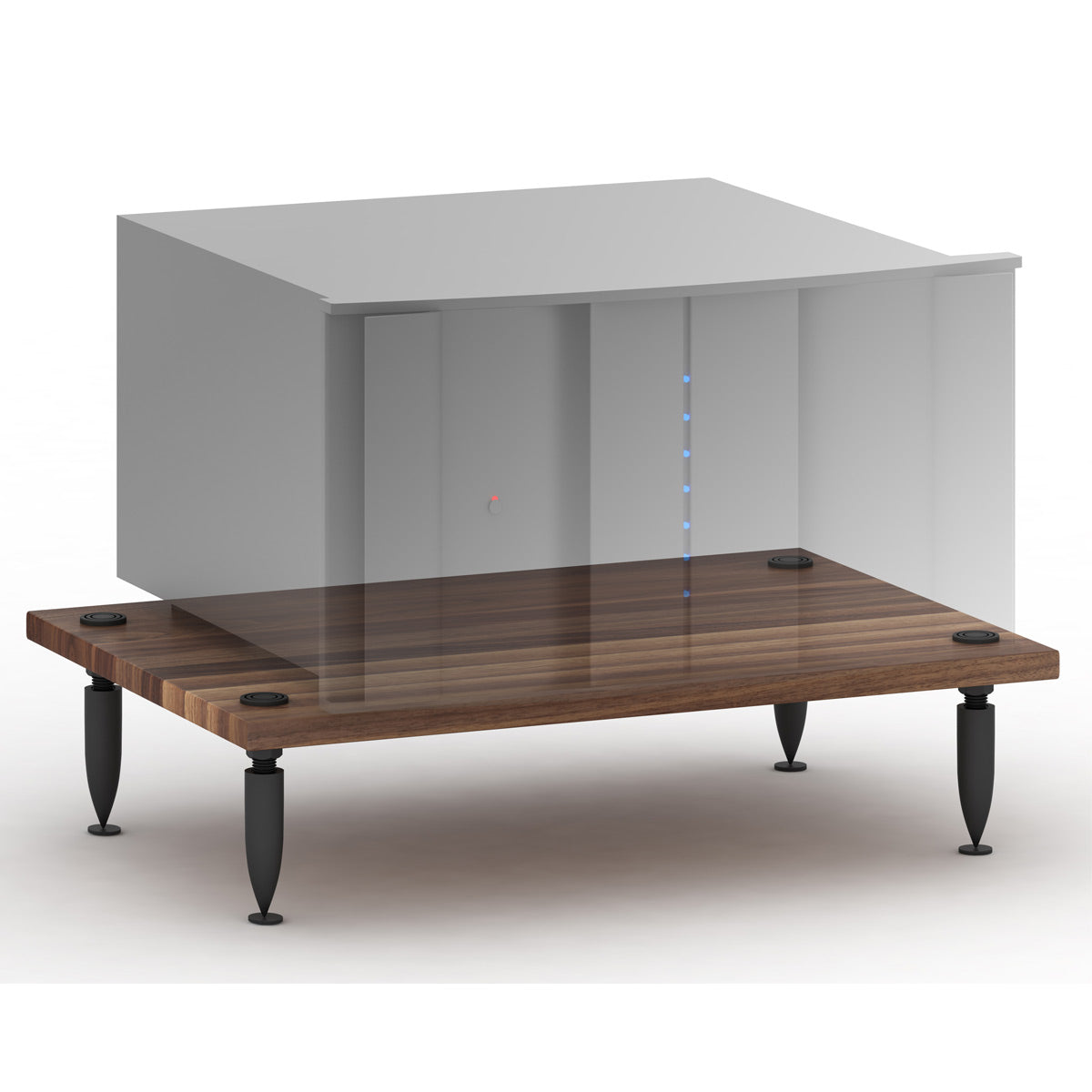 Salamander Designs AMP/W Archetype Amplifier Stand (Walnut)