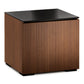 Salamander Chameleon Collection Manhattan 217 Subwoofer Enclosure (Medium Walnut Doors and Black Glass Top)