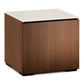 Salamander Chameleon Collection Manhattan 217 Twin AV Cabinet (Medium Walnut Doors and Matte Taupe Glass Top)